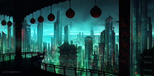 超有气势的场景CG插画第二弹，要喜欢哦
