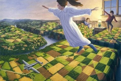 插画师Rob Gonsalves的视觉系插画作品，错乱的次元