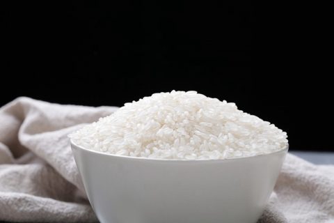洁白如雪的白米粒粮食图片