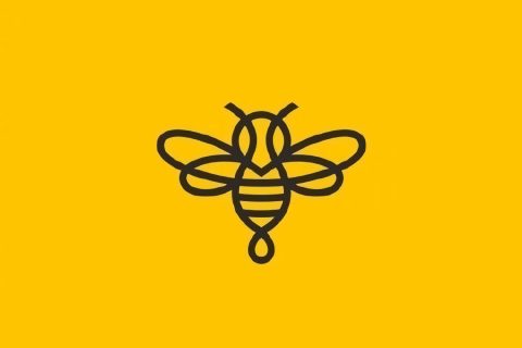 可爱的小蜜蜂LOGO设计图片