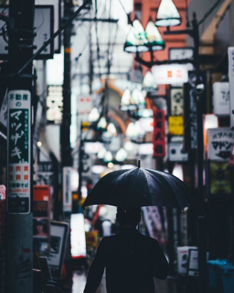 下雨的东京城市旅游图片