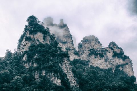 张家界的群山风光旅游图片