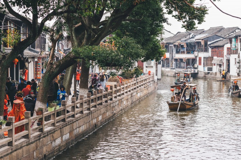 上海文化名镇朱家角旅游美景图片