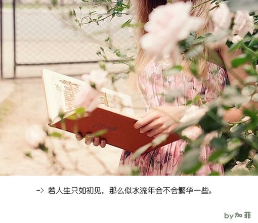 爱情与分手的小清新文字图片