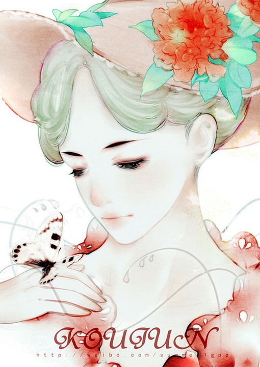 中国风古典人物古风插画图片