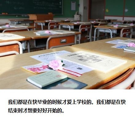 关于毕业与怀念学校的小清新文字