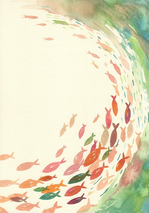 唯美插画图片