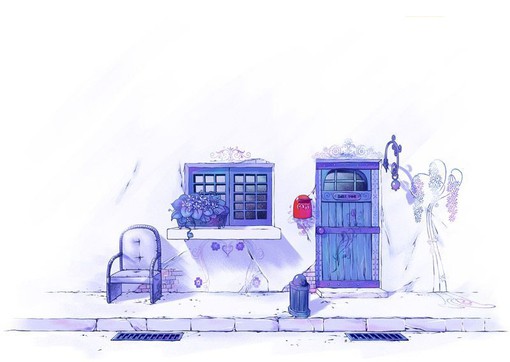 很有意境和美感的二次元场景插画图片