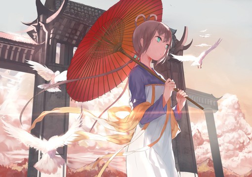 中国风的古风插画作品
