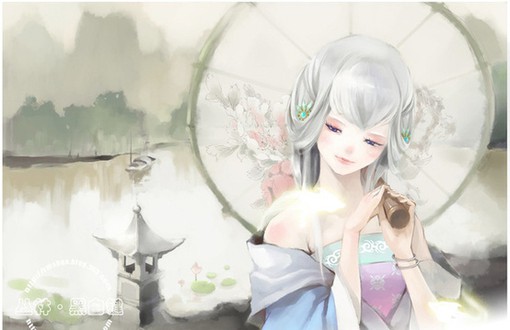 中国风古典人物古风插画图片