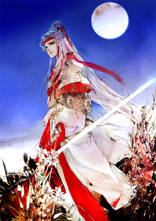 中国风的古风插画作品