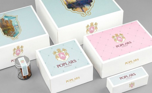 巧克力品牌Poplars产品包装设计图片