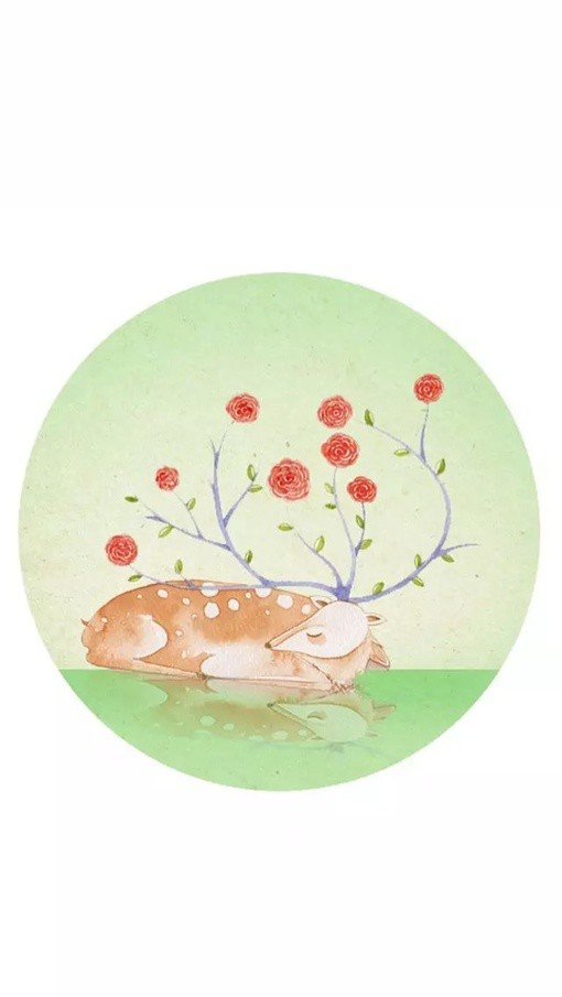 画风很清新素雅的童话风格唯美插画