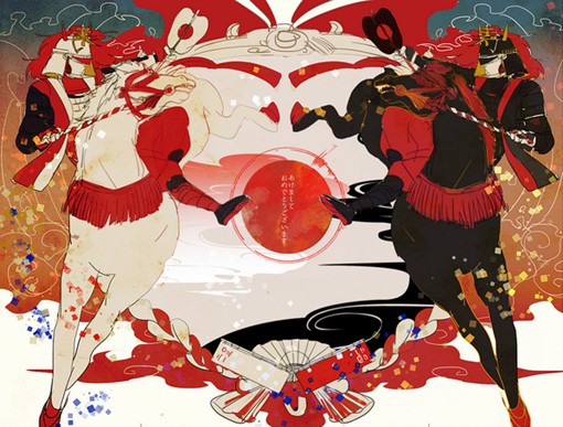 日本插画师nagano10纯日系梦幻风格的手绘插画