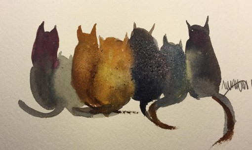 插画师Awaisha的水彩画欣赏