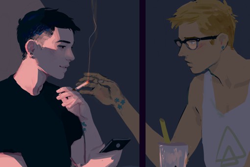插画师siobhanchiffon的男生友情基腐美式插画图片