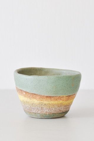 色彩斑斓的小清新风格日本陶艺水杯设计