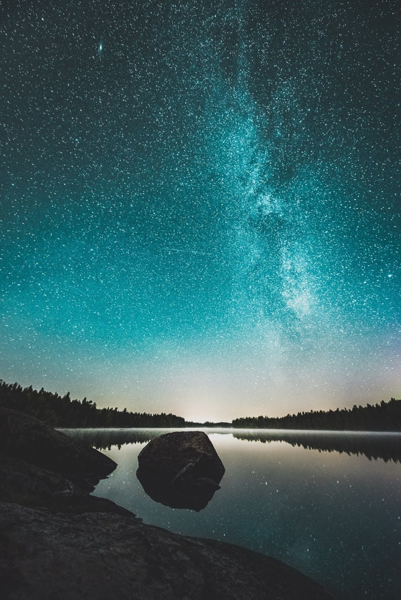 满天繁星的夜空照片图片