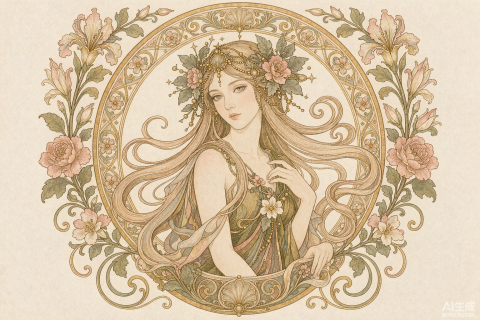 穆夏与新艺术运动：商业插画的黄金时代样本